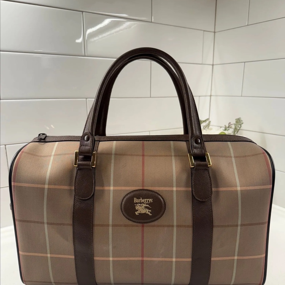 Burberry Brown Plaid Bag